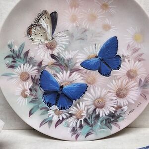 Lena Lui On Gossamer Wings Collectors Plate Eastern Tailed Blues Plate No 6996 C